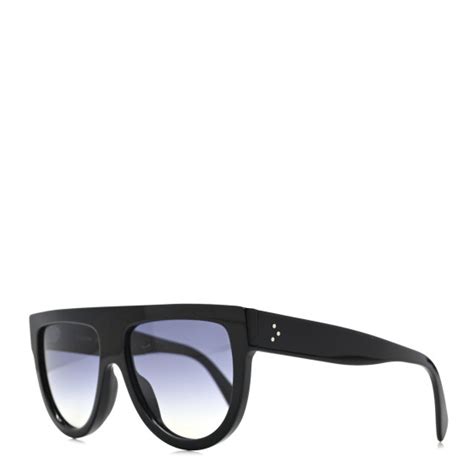 celine sunglasses 40011n|CELINE Acetate Polarized Rectangular Sunglasses CL40011N .